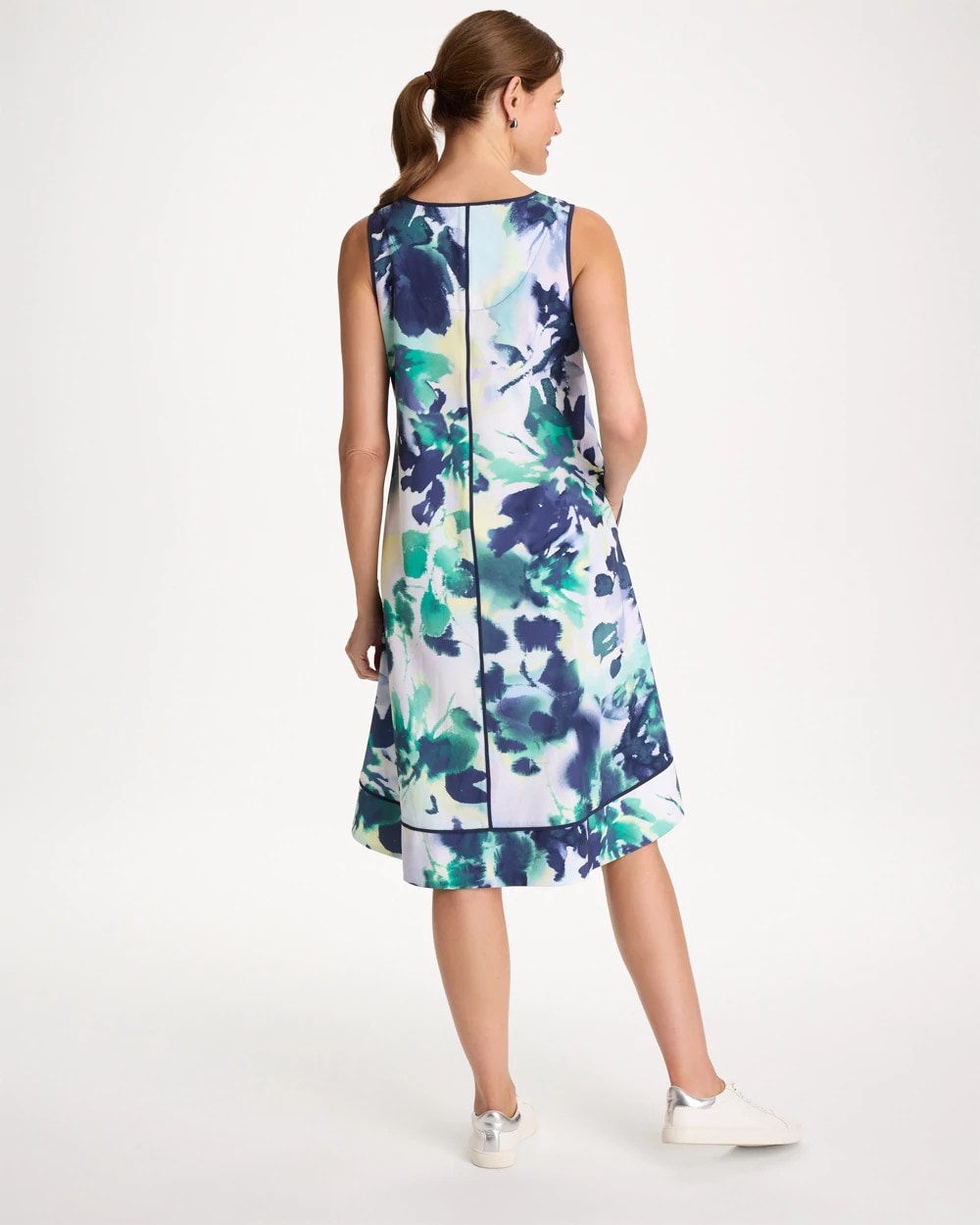 Topanga Green Zenergy® UPF Floral Midi Dress