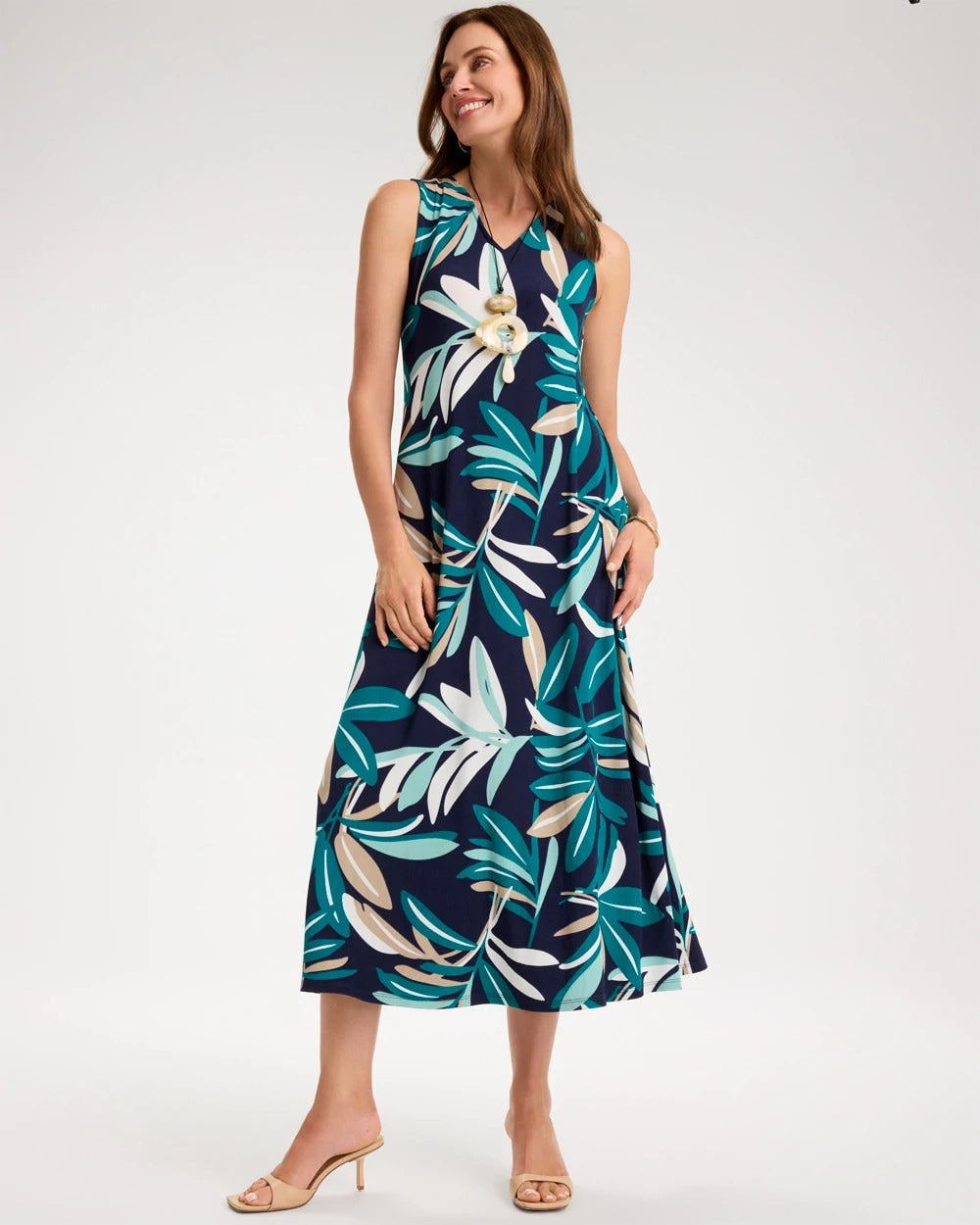 Kings Navy Travelers™ Palm Maxi Dress