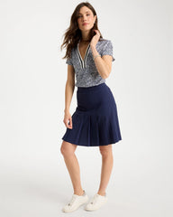 Blue Muse Zenergy® UPF Crochet Trim Polo