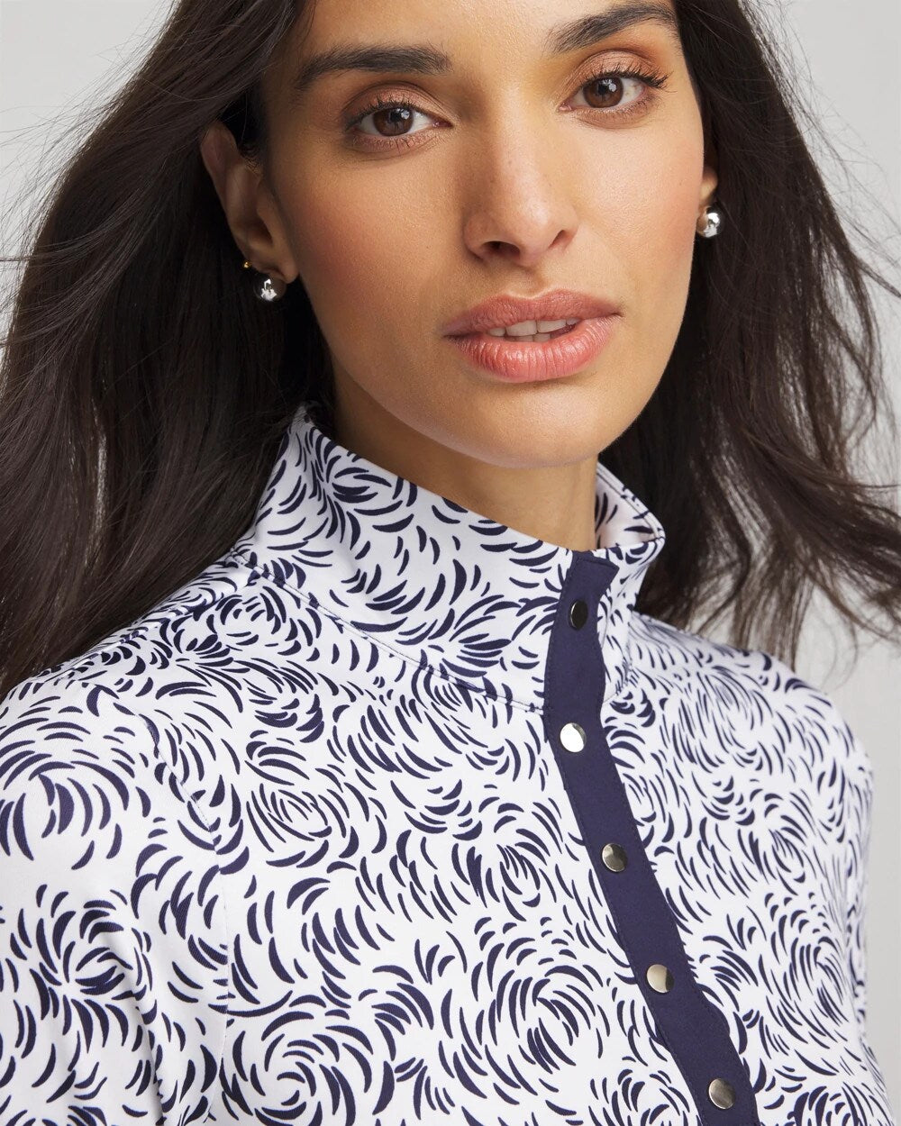 Passport Blue Zenergy® UPF Palma Pullover