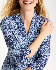Amparo Blue Zenergy® UPF Ruffle Neck Top