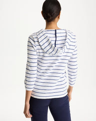 Passport Blue Zenergy® Jersey Striped Pullover Top