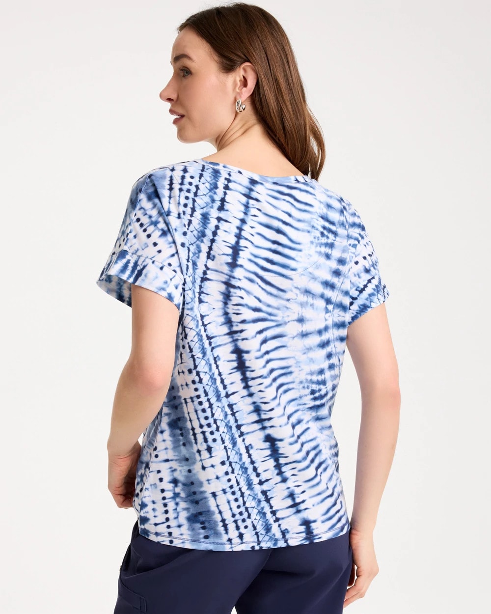 Passport Blue Zenergy® Tie-Dye Drop Shoulder Tee