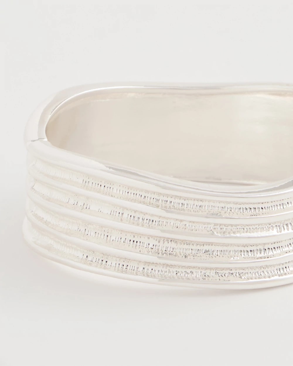 Silver Silvertone Cuff Bracelet