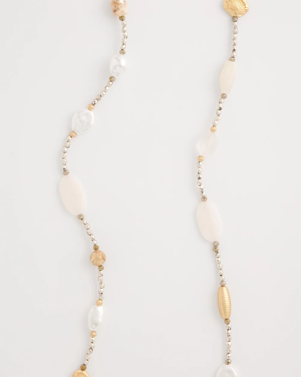 Neutral Neutral Shell Long Necklace