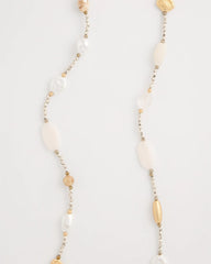 Neutral Neutral Shell Long Necklace