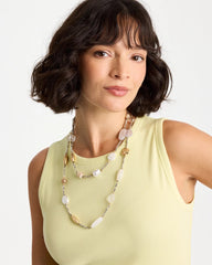 Neutral Neutral Shell Long Necklace