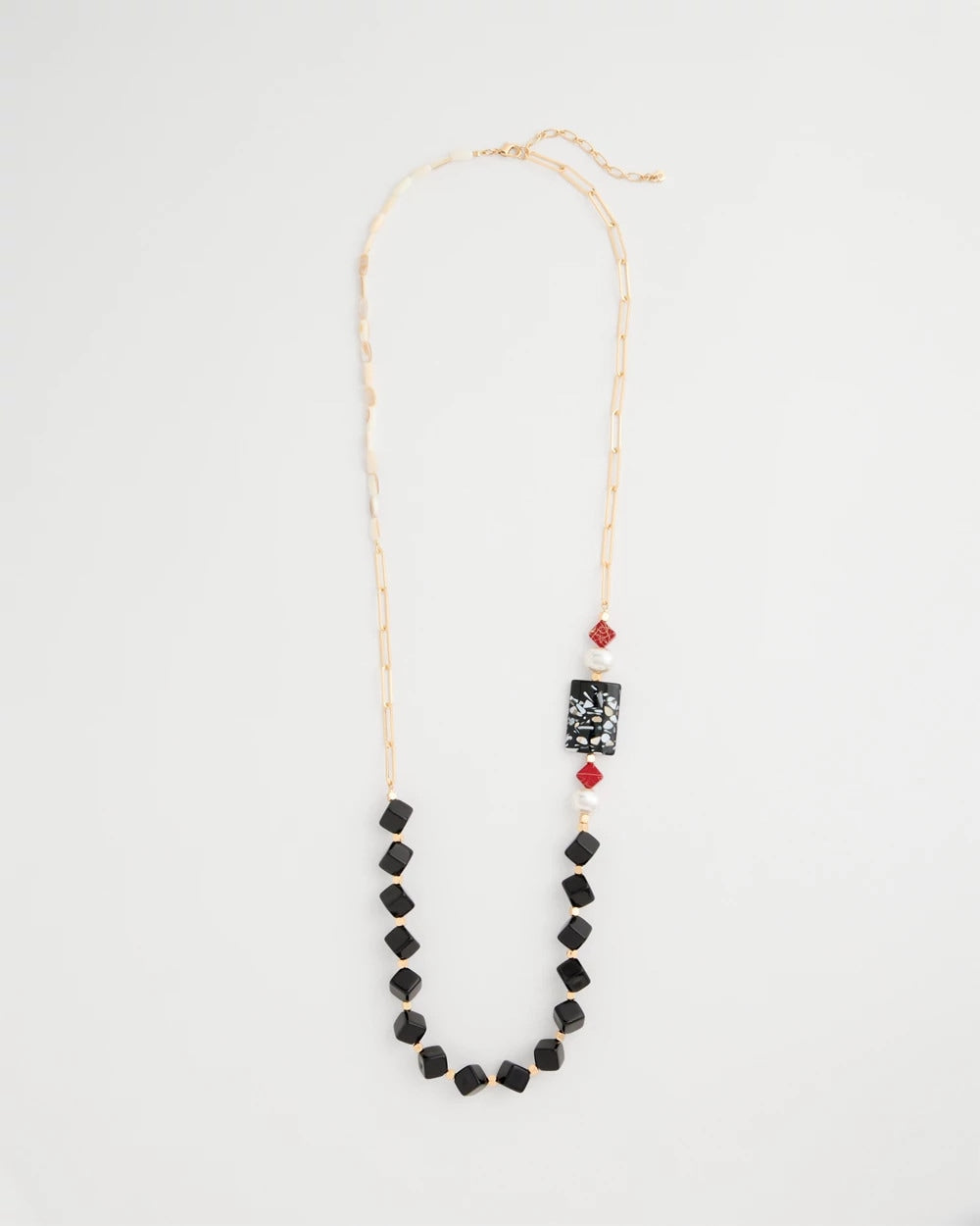 Multi Asymmetrical Long Single-Strand Necklace