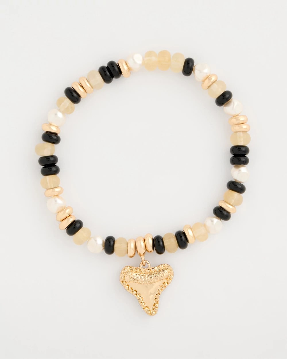 Black Shark's Tooth Stretch Bracelet