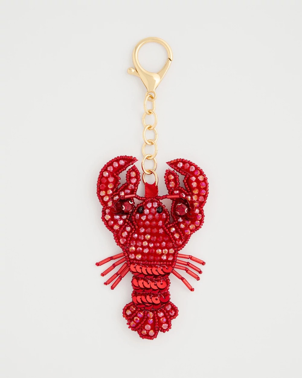 Red Americana Lobster Bag Charm Key Chain
