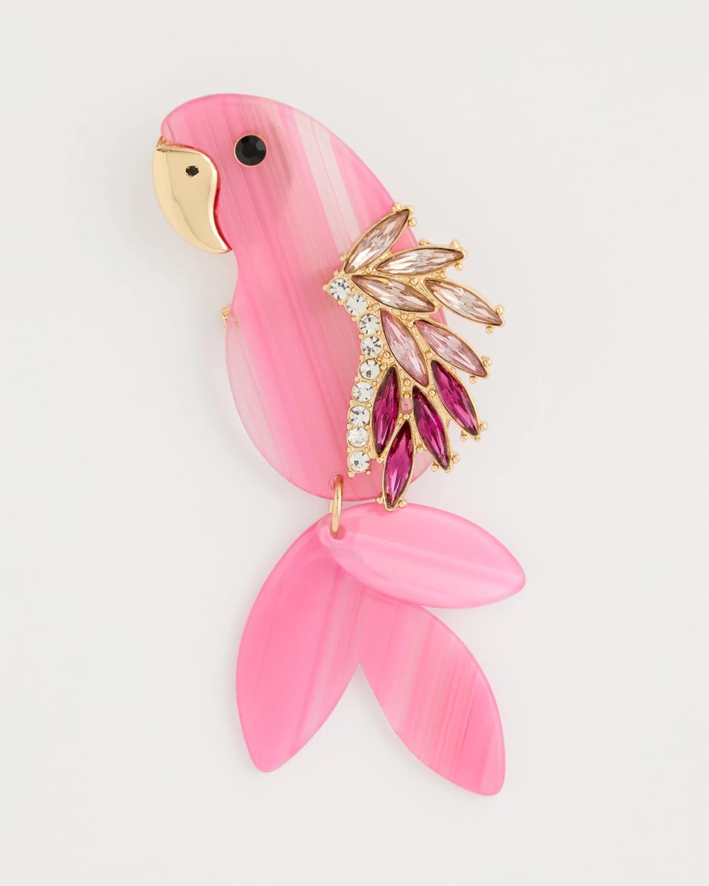 Pink Chic Pink Parrot Brooch
