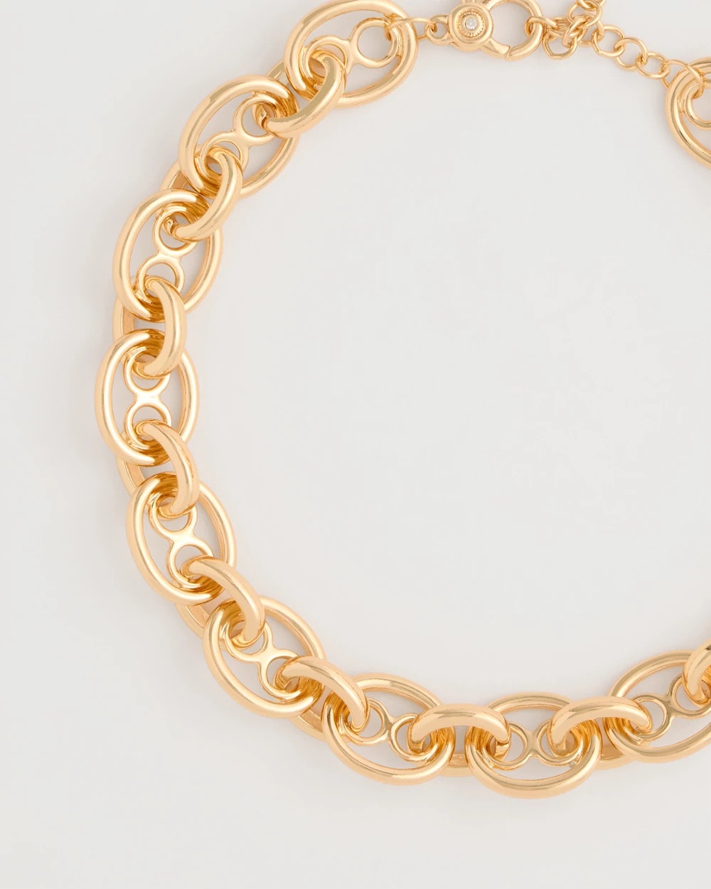 Gold Mariner Goldtone Link Necklace