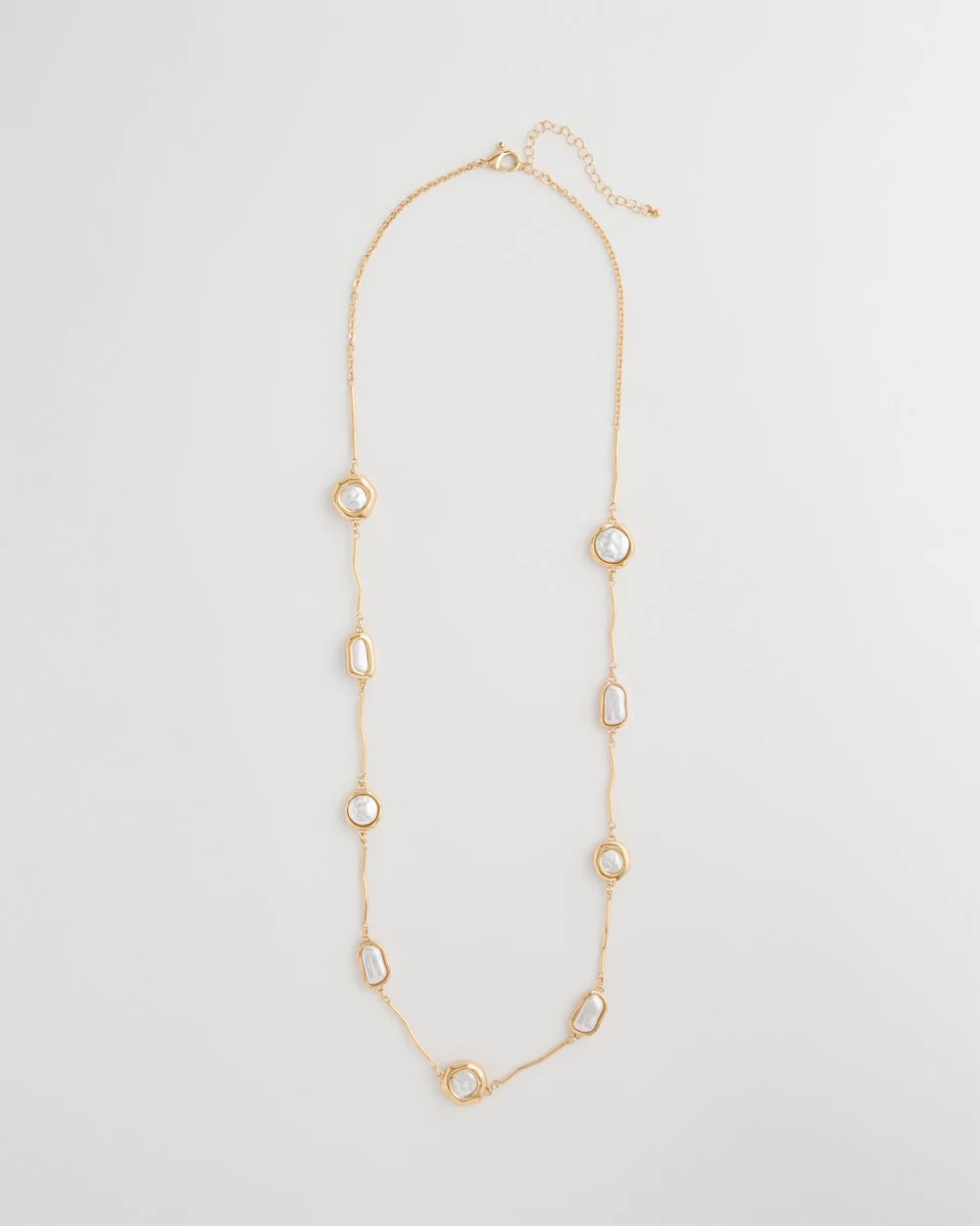 Pearl Siren Faux Pearl Long Necklace