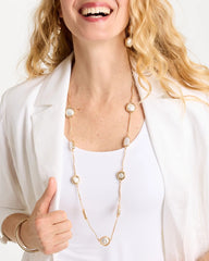 Pearl Siren Faux Pearl Long Necklace