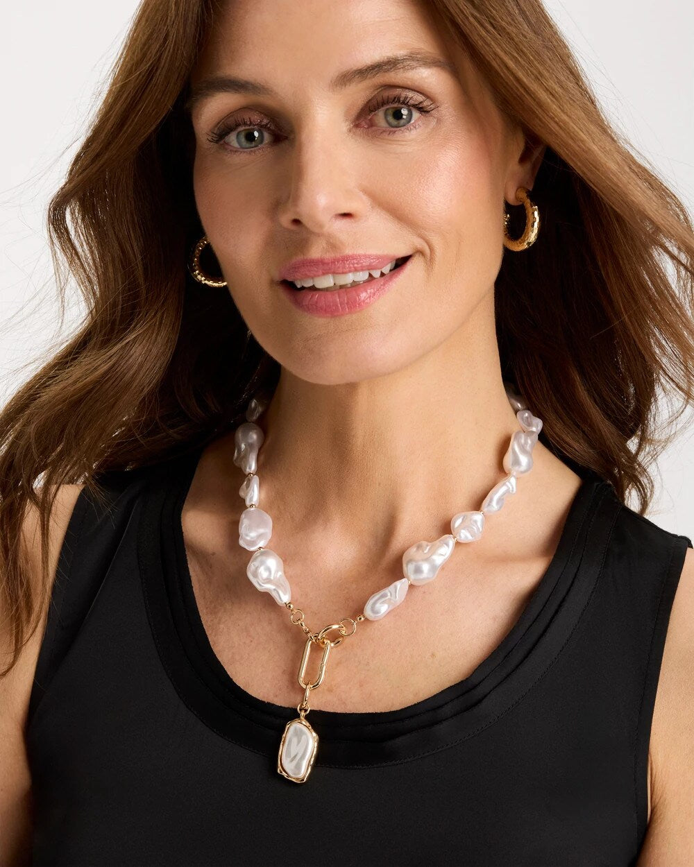 Pearl Siren Faux Pearl Y-Necklace