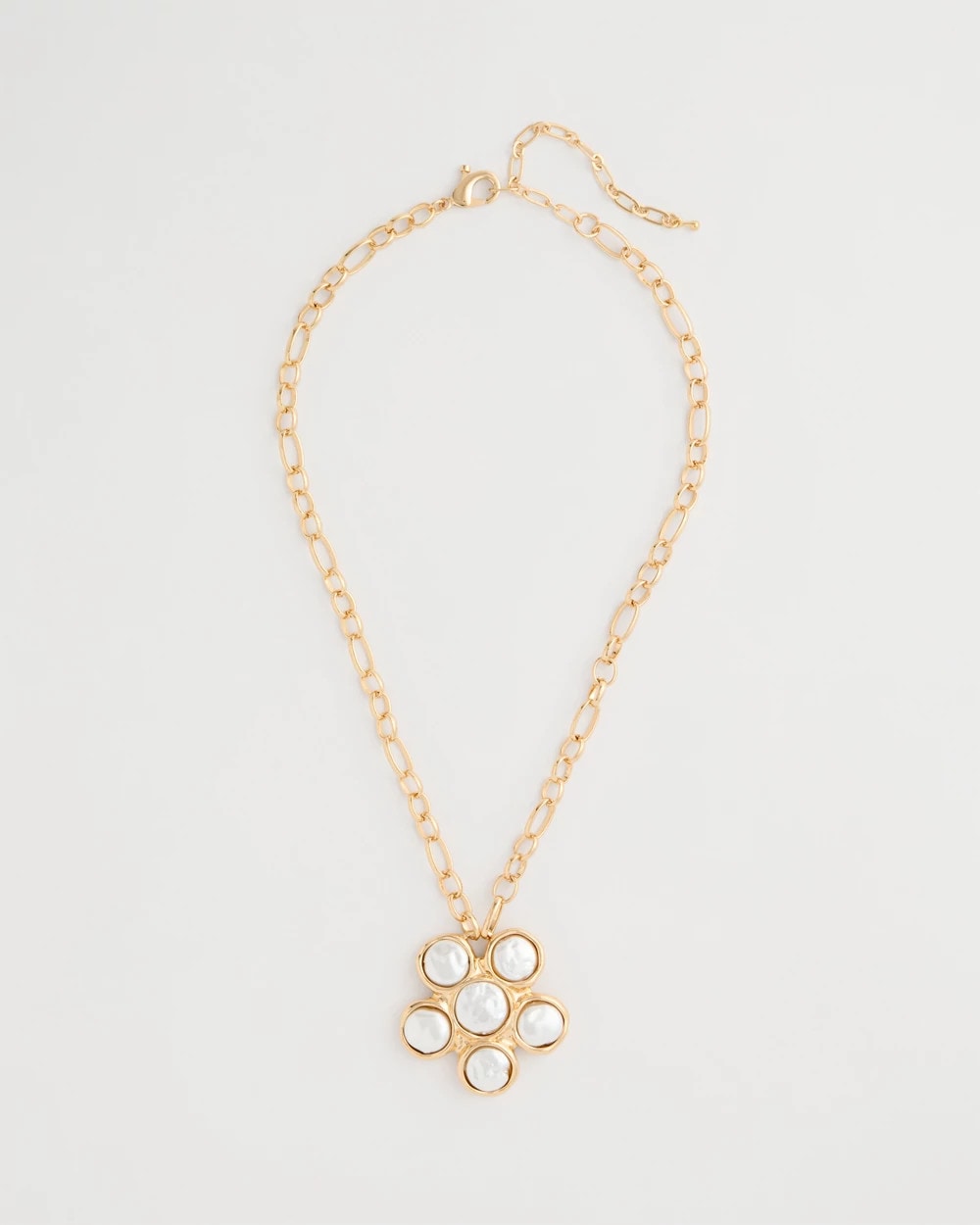 Pearl Siren Faux Pearl Pendant Necklace