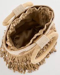 Natural Chico's Originals Bamboo Bucket Bag