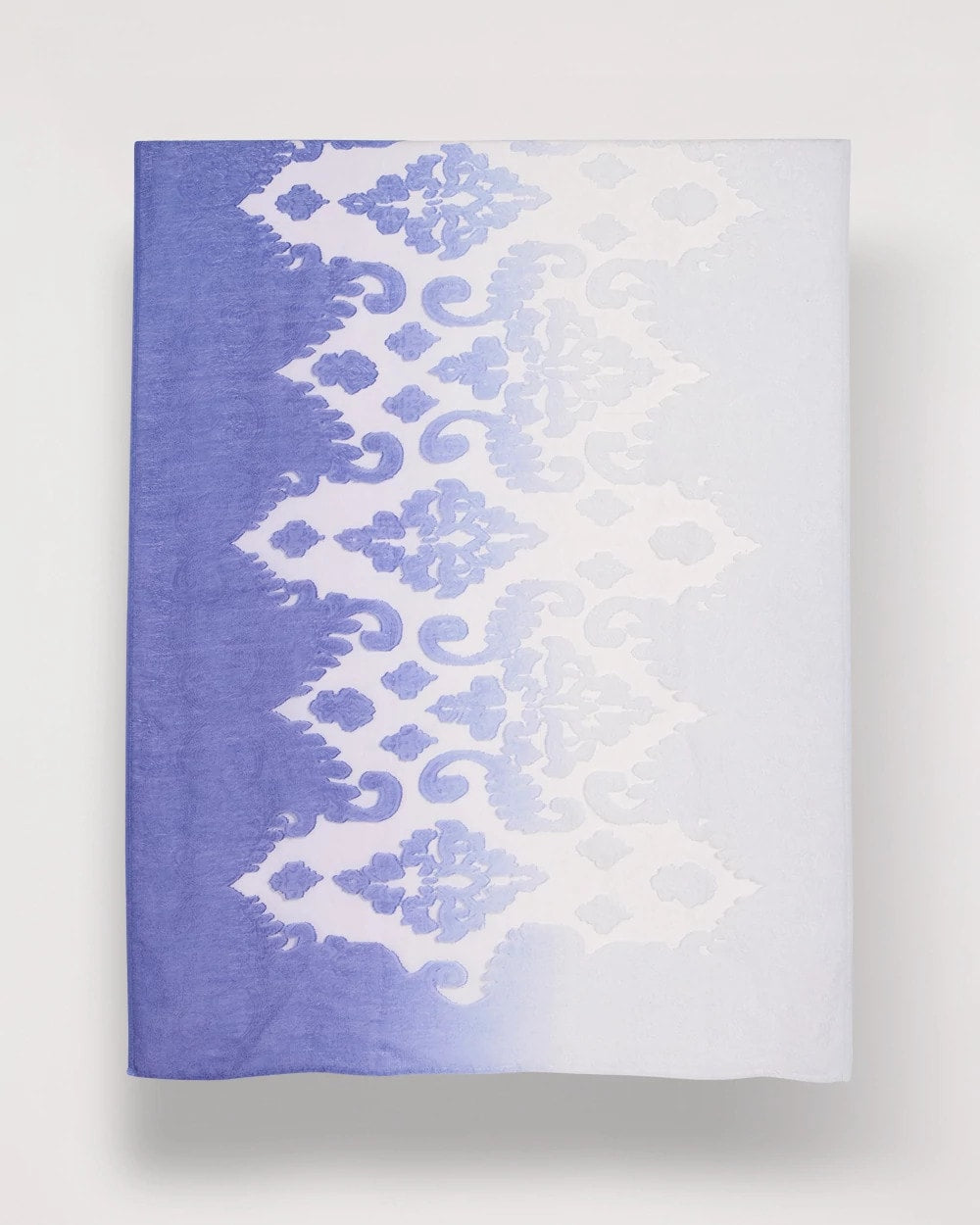 Blue Ombre Burnout Oblong Scarf