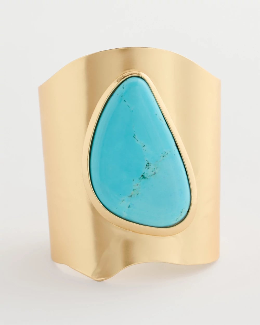 Turquoise Turquoise Blue Howlite Statement Cuff