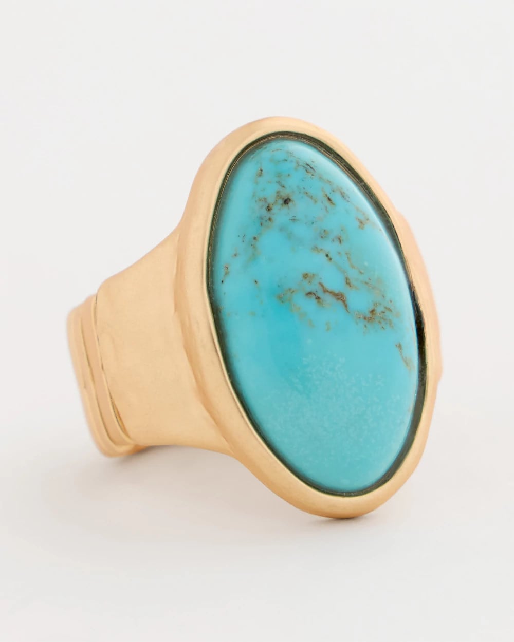 Turquoise Turquoise Blue Stretch Ring