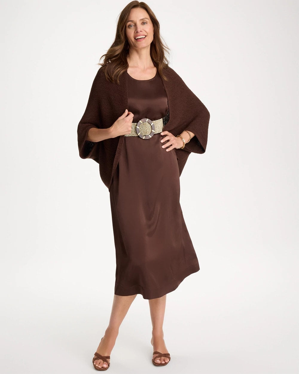 Deep Brown Knit Cocoon