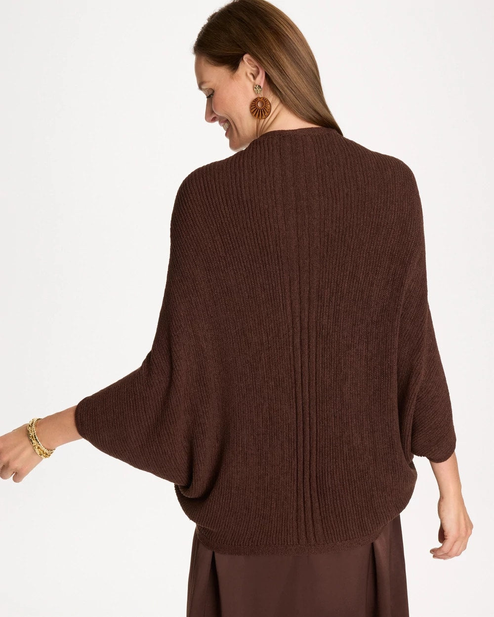 Deep Brown Knit Cocoon