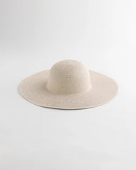 Neutral Metallic Straw Sun Hat