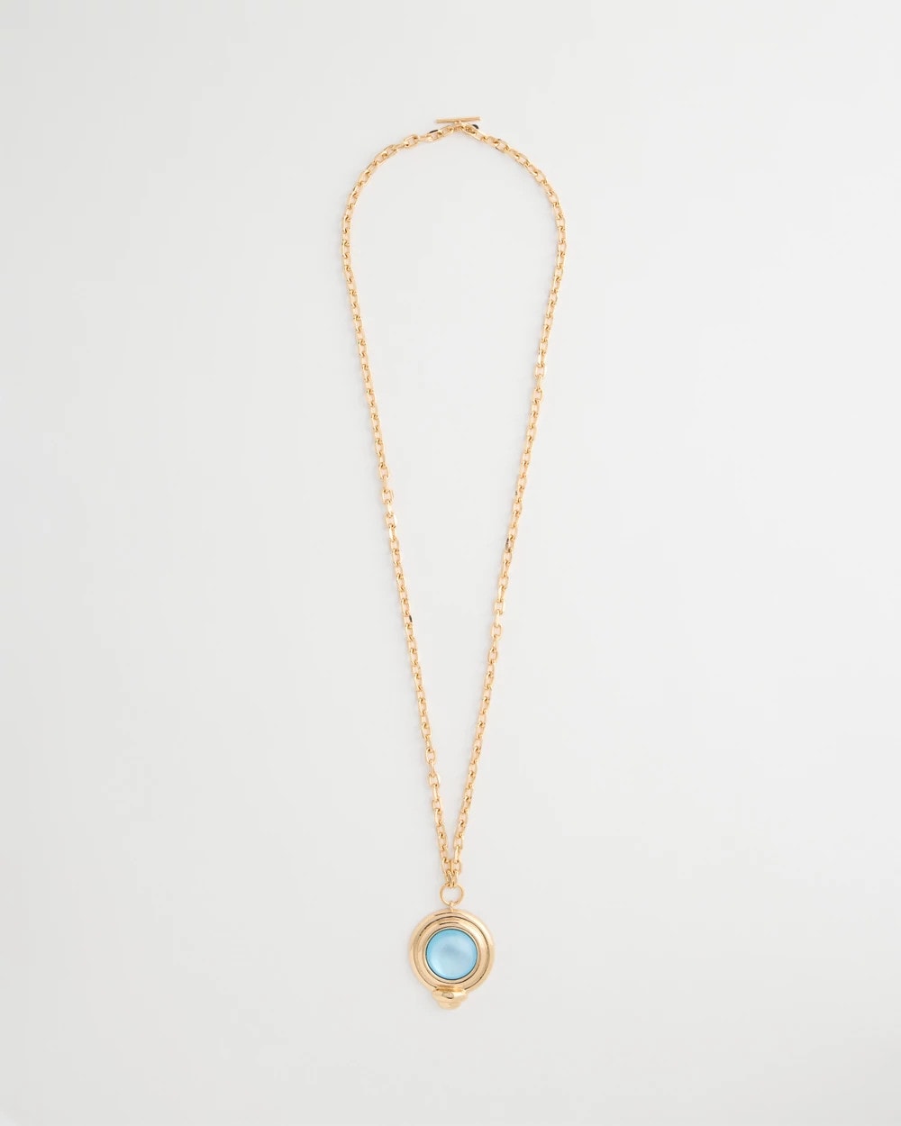Aqua Twice As Nice Aqua Pendant Necklace