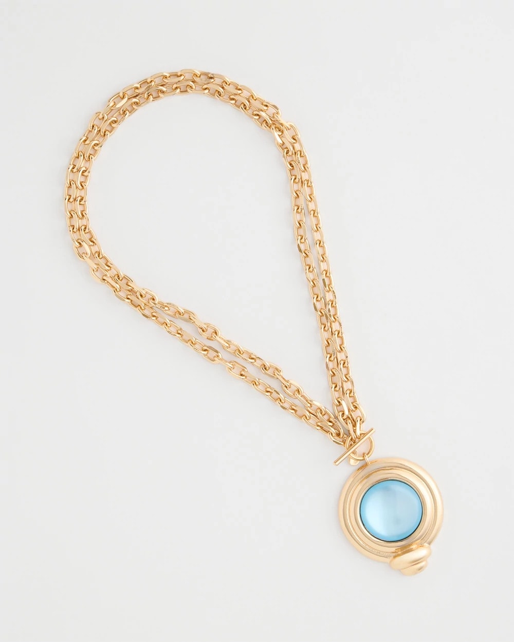 Aqua Twice As Nice Aqua Pendant Necklace