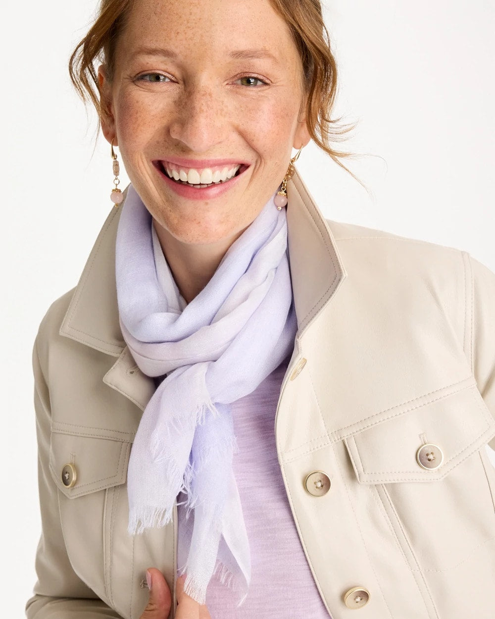 Lavender Cashmere Blend Oblong Scarf