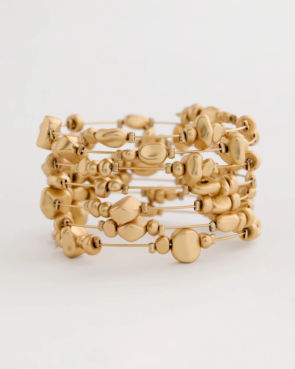 Gold Goldtone Coil Bracelet
