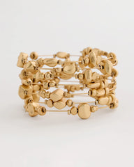 Gold Goldtone Coil Bracelet
