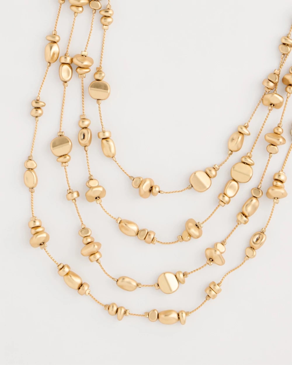 Gold Golden Nugget Illusion Necklace