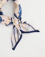 Gold Golden Round Scarf Ring