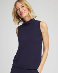 Passport Blue Zenergy® Luxe Sleeveless Mockneck