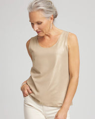 Champagne Foiled Microfiber Tank