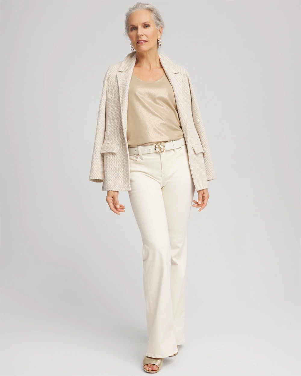 Champagne Foiled Microfiber Tank