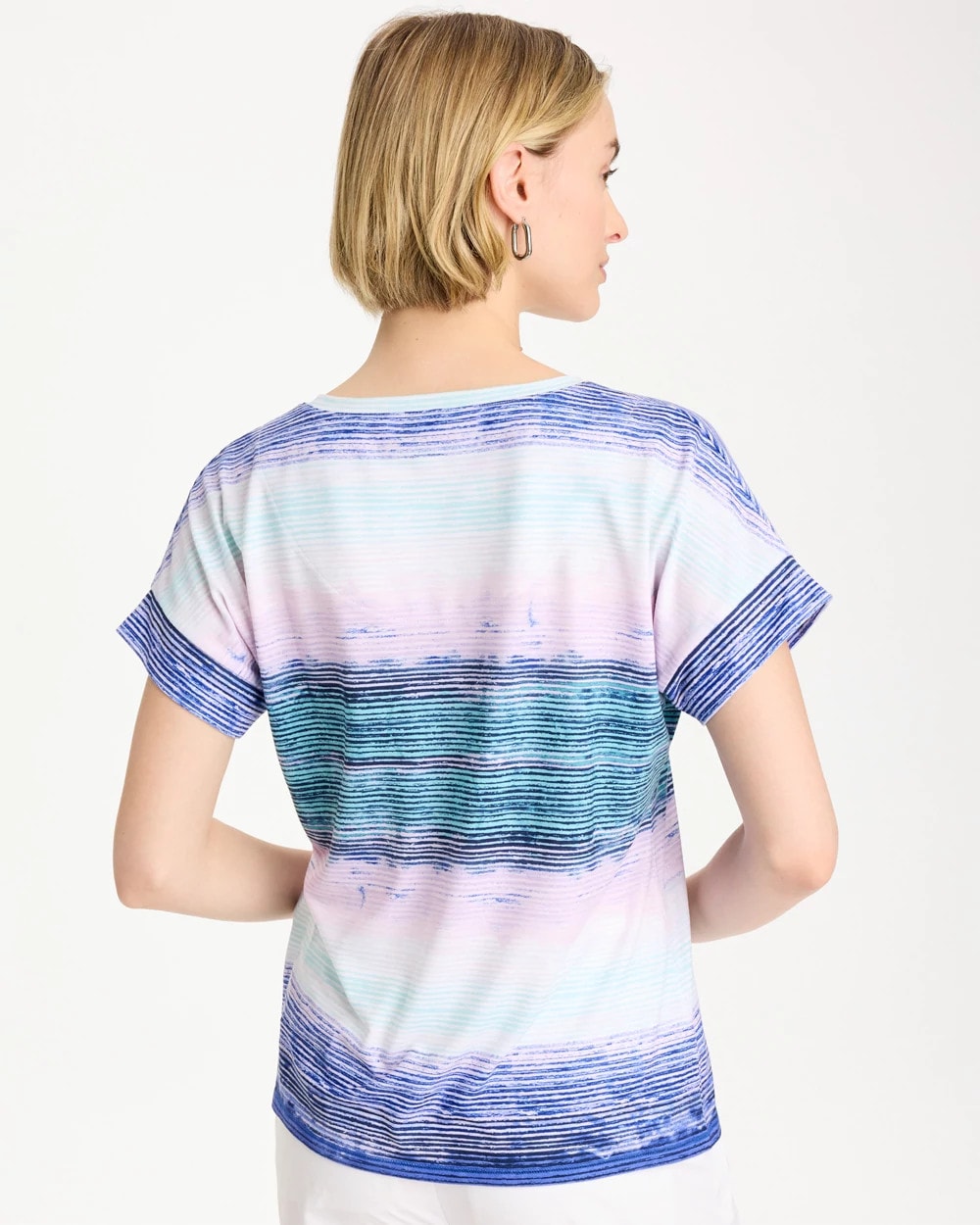 Pale Sweet Pea Zenergy® Ombre Drop Shoulder Tee