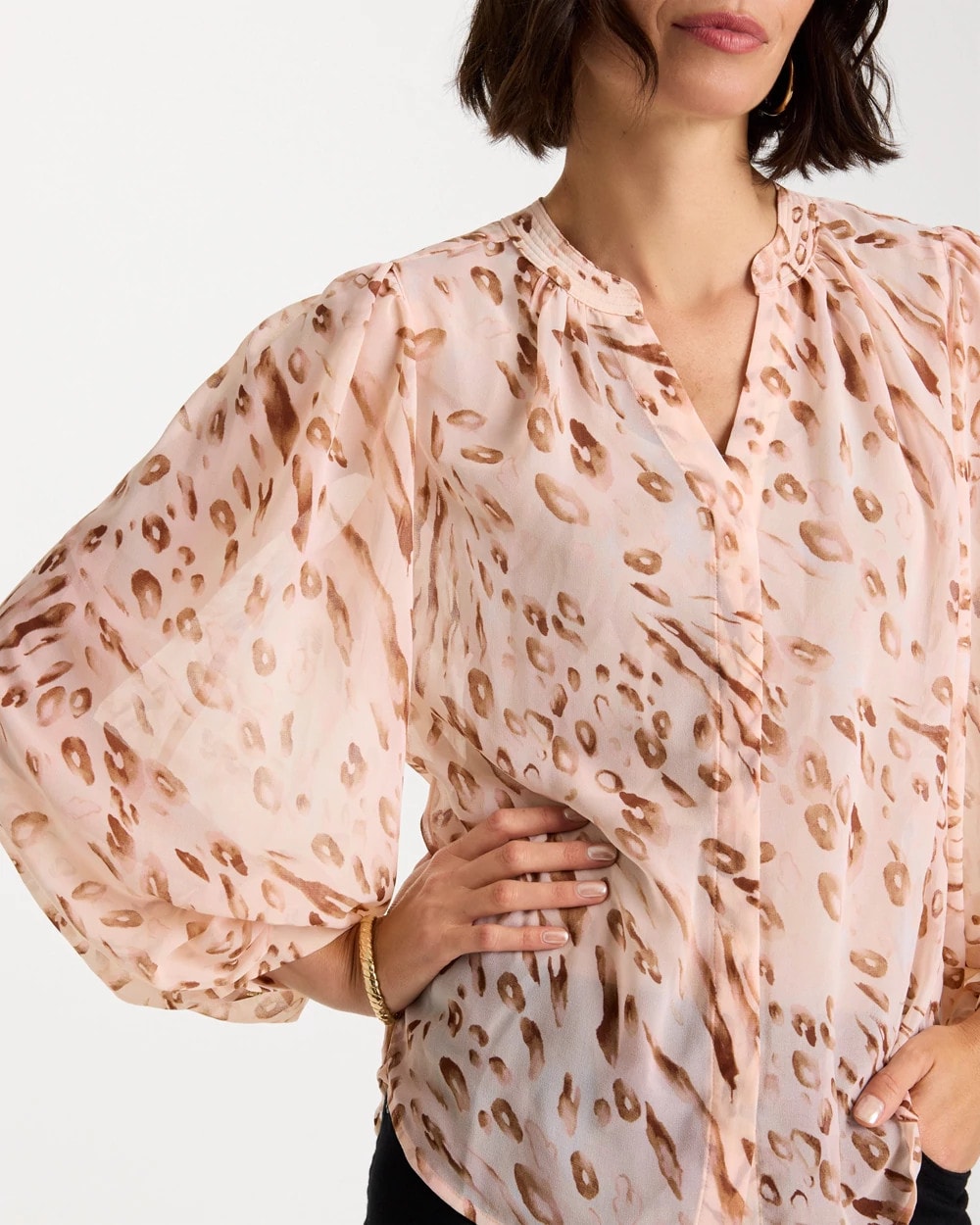 Sweet Blossom Georgette Soft Spots Blouse