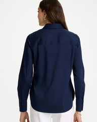 Classic Navy No Iron™ Stretch Shirt