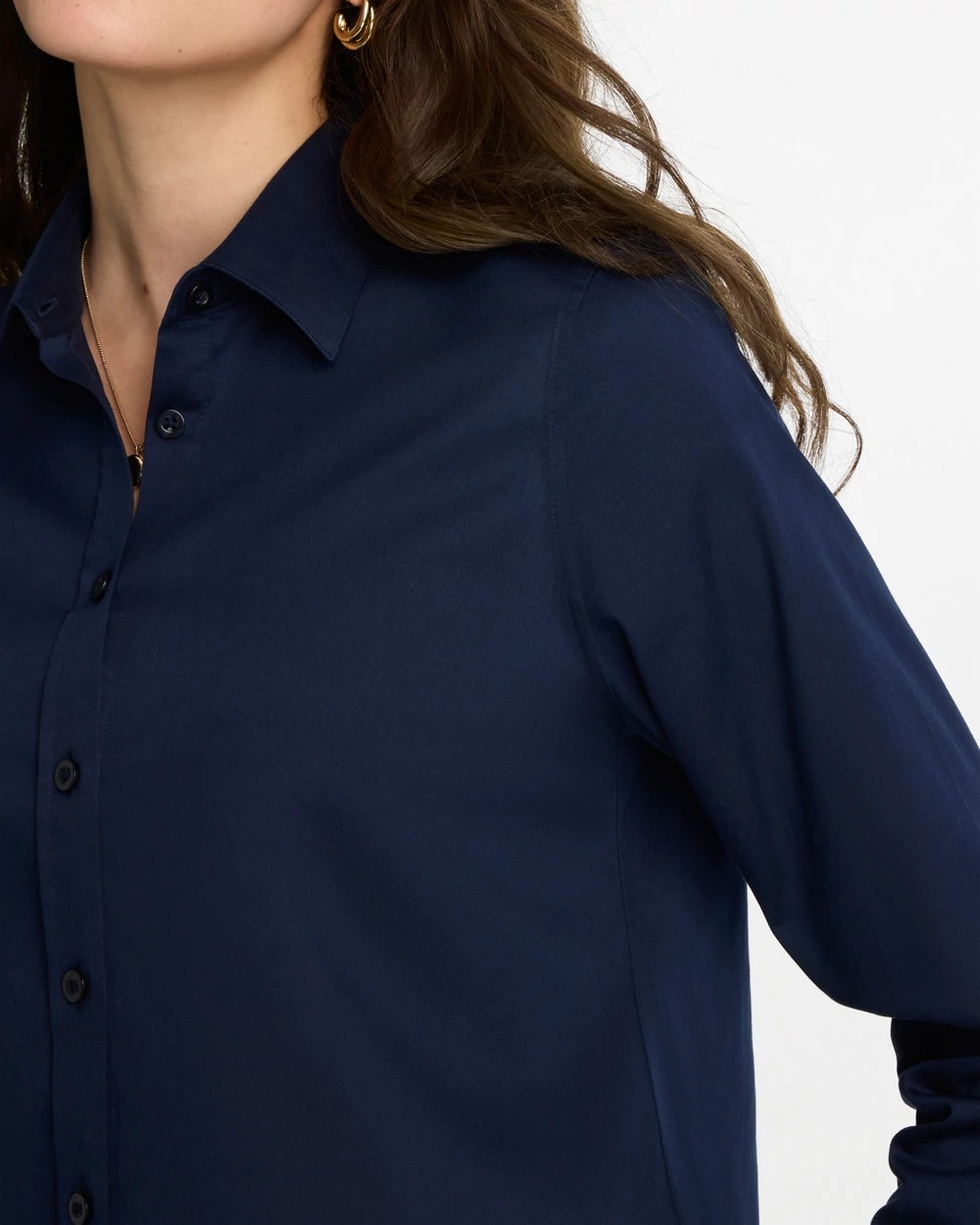 Classic Navy No Iron™ Stretch Shirt