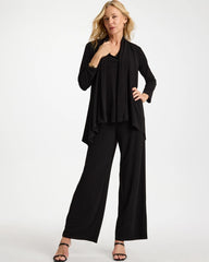Black Travelers™ Knit Drape Cardigan