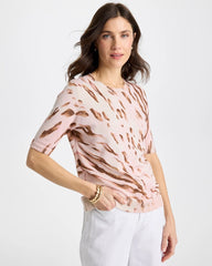 Sweet Blossom Ella Crewneck Metallic Pullover Sweater