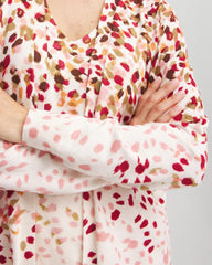 Multi Ombré Printed V-Neck Cardigan