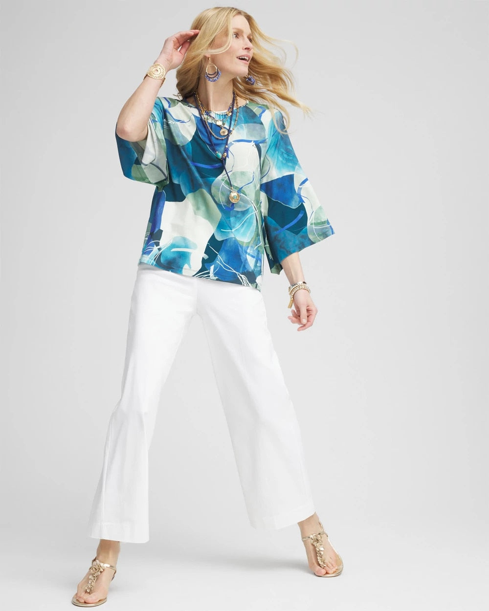 Alabaster Petite Brigitte Wide Leg Cropped Pants