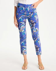 Amparo Blue Brigitte™ Slim Mae Paisley Crop Pant