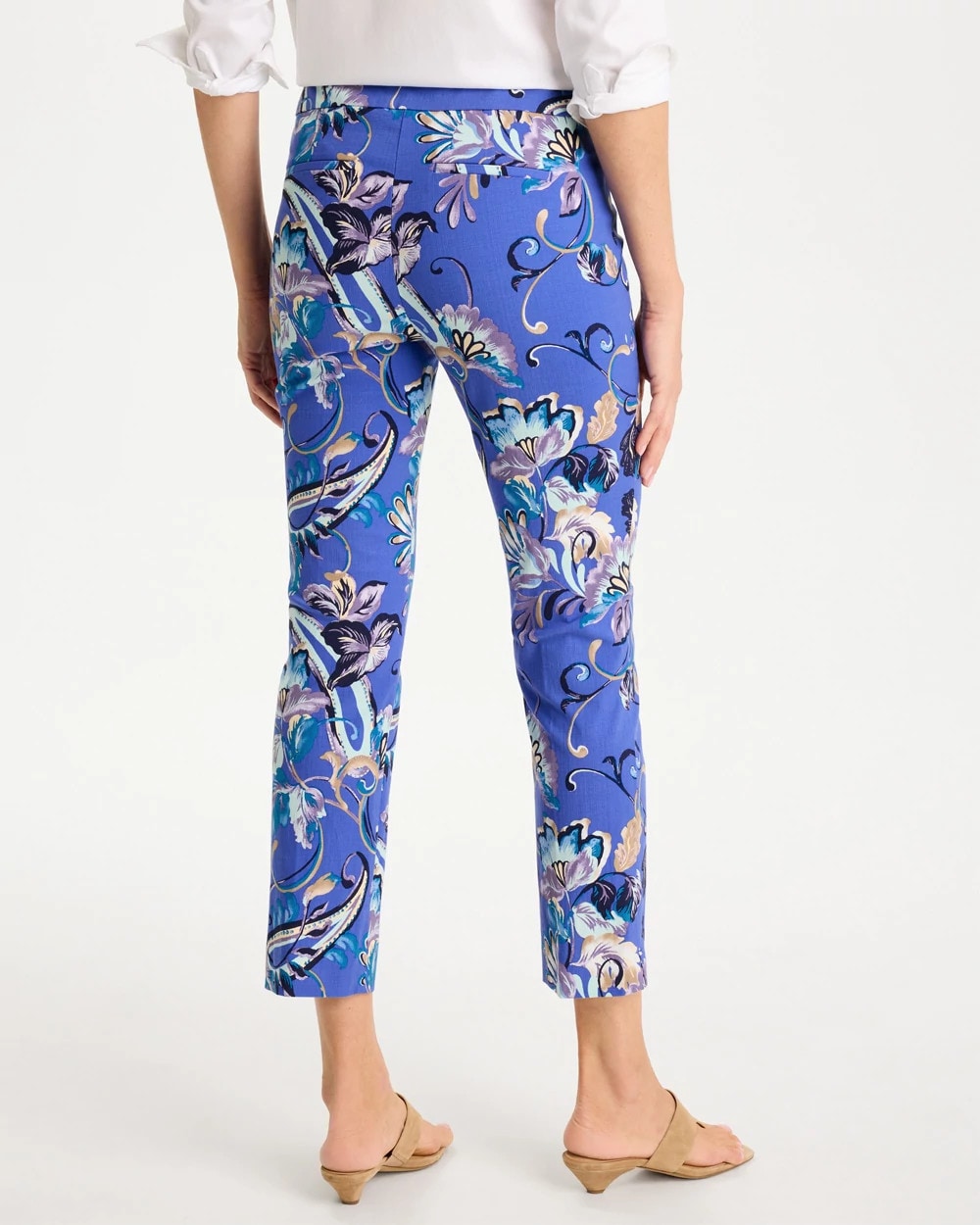 Amparo Blue Brigitte™ Slim Mae Paisley Crop Pant