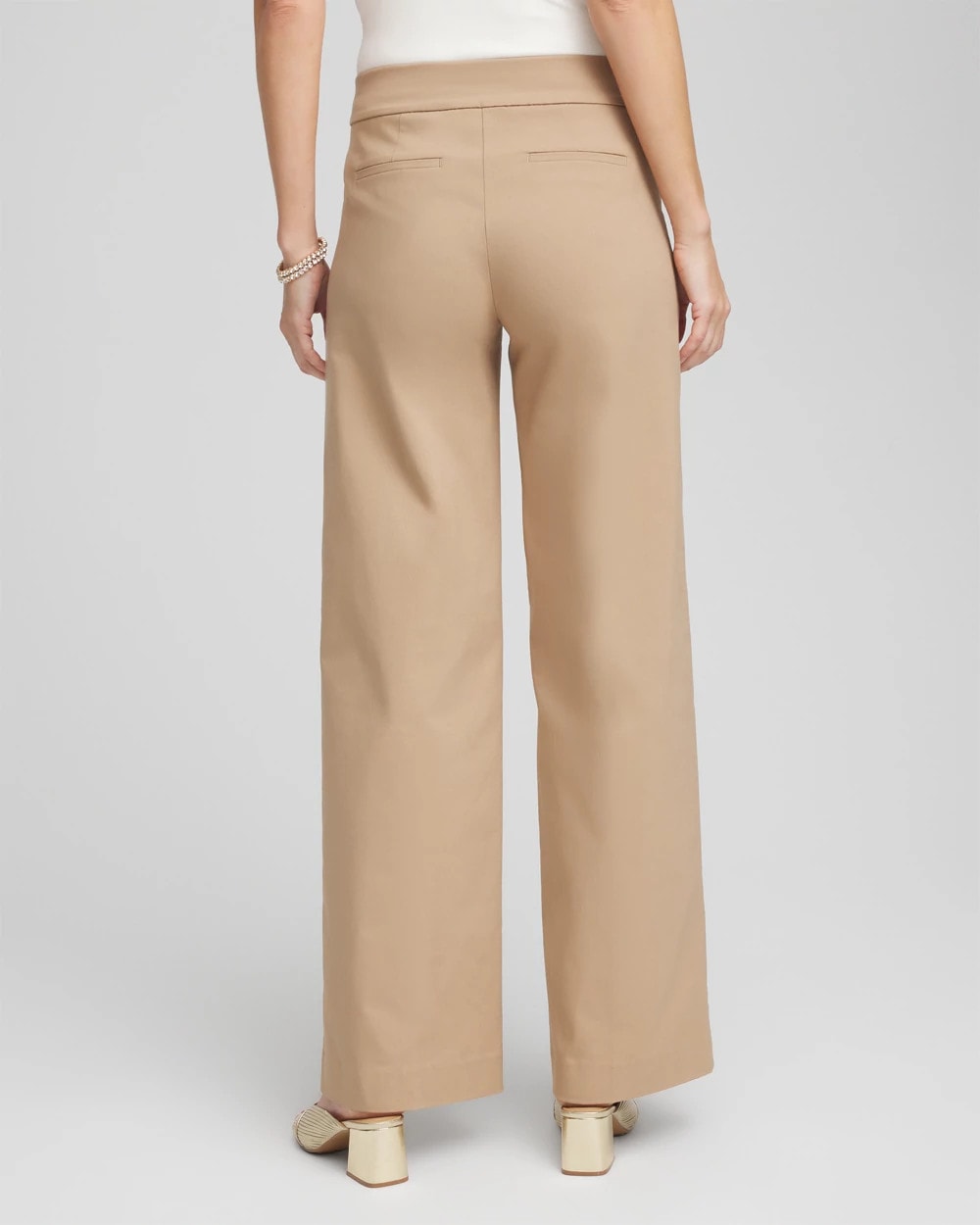 Cattail Brown Brigitte™ Slim Wide-Leg Pants