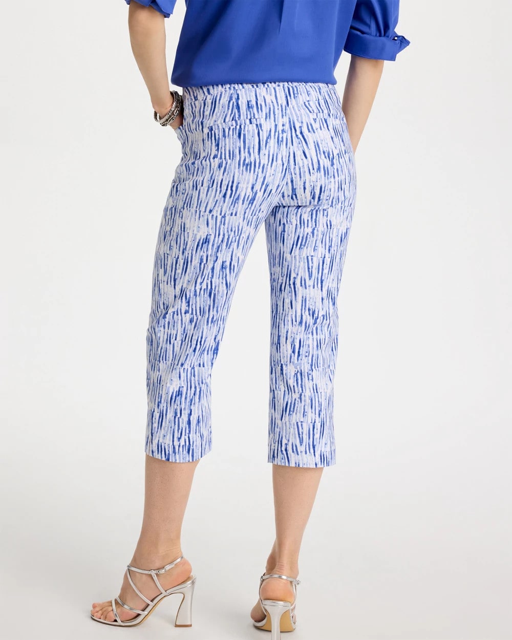 Amparo Blue Brigitte™ Slim Infinite Lines Capri Pants