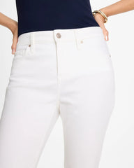 Alabaster No-Stain Girlfriend Frayed Ankle Jeans